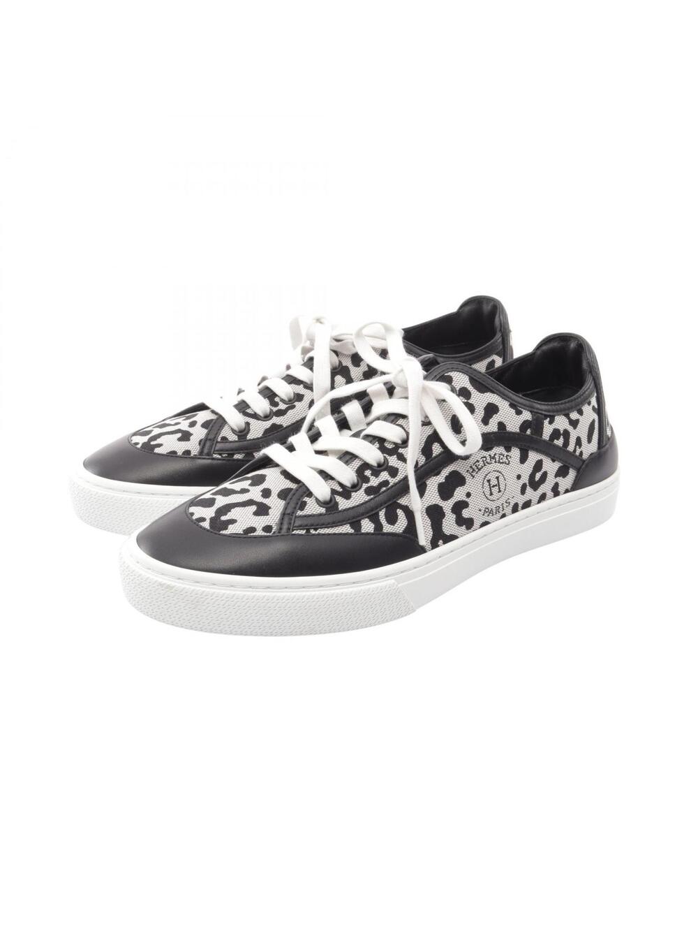 Hermes Get Leopard Sneakers Shoes #40.5 #372901H10B